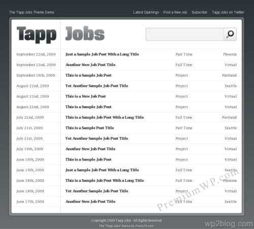 Tapp Jobs Job Board WordPress Theme