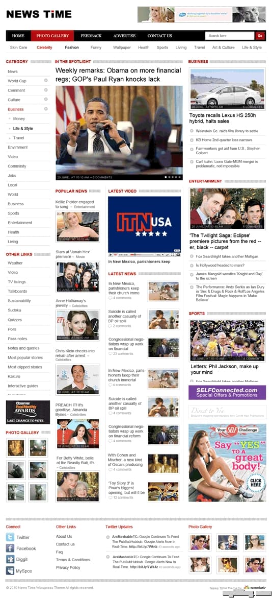 News Time Premium WordPress Theme