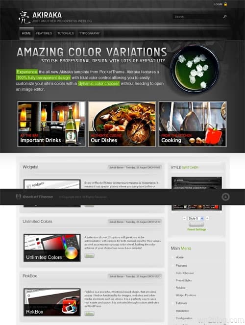 akiraka wordpress theme