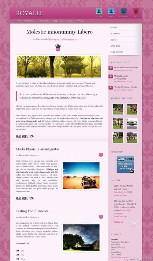 Royalle Premium WordPress Theme