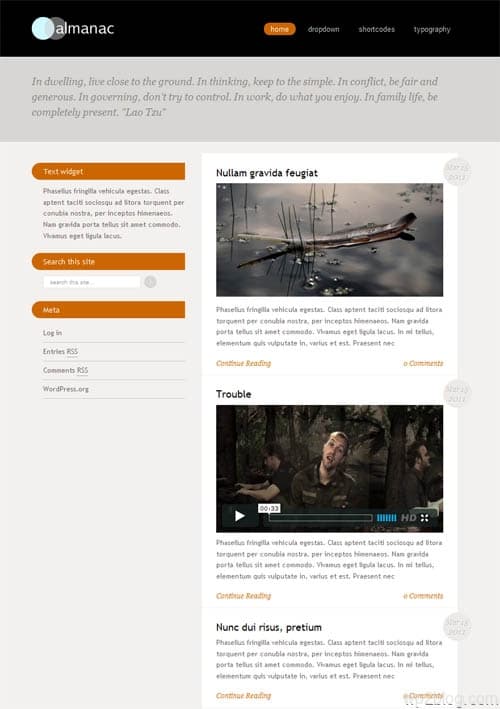 Almanac Premium WordPress Theme