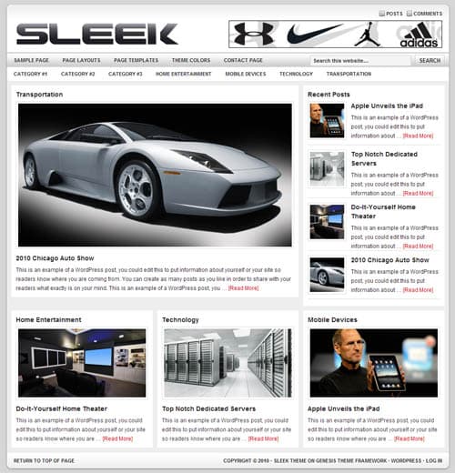 sleek-studiopress-wordpress-theme