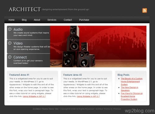 architect wordpress theme