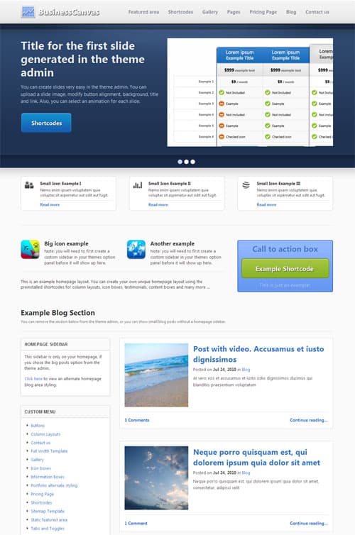 business-canvas-wordpress-theme