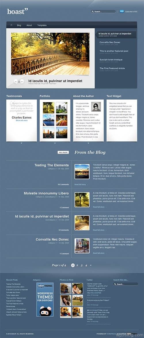 boast business wordpress theme