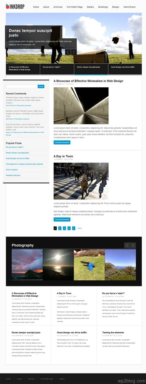 indrop wordpress theme