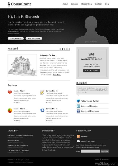 Consultant Premium WordPress Theme