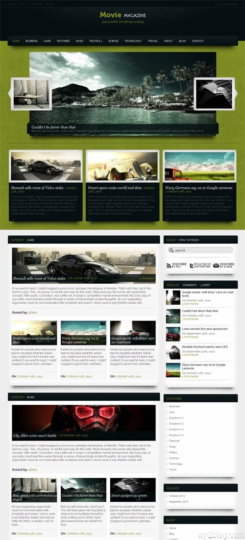 Movie Magazine Premium WordPress Theme