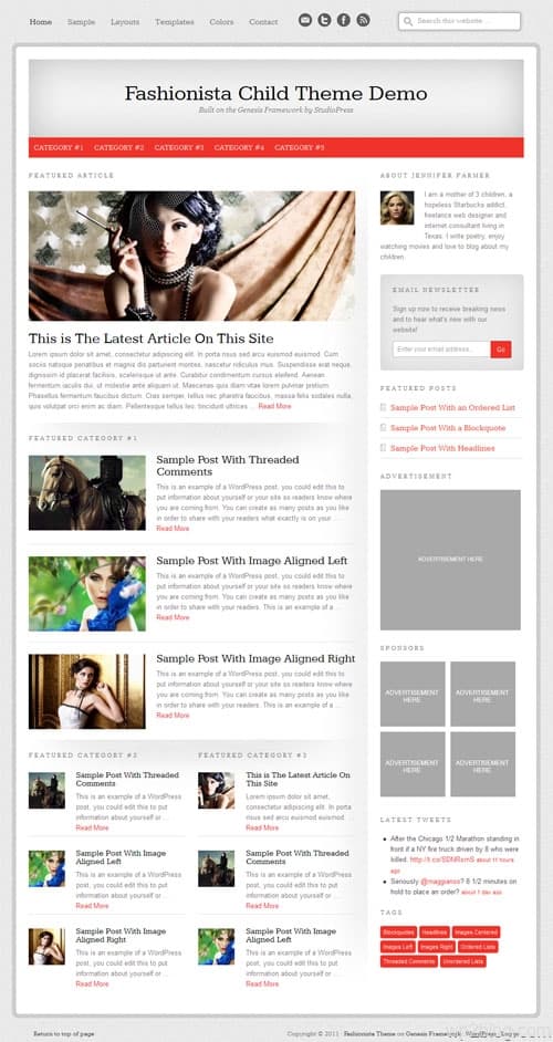 Fashionista Premium WordPress Theme