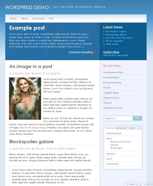 alaska wordpress theme