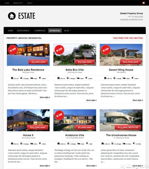 real estate wordpress theme