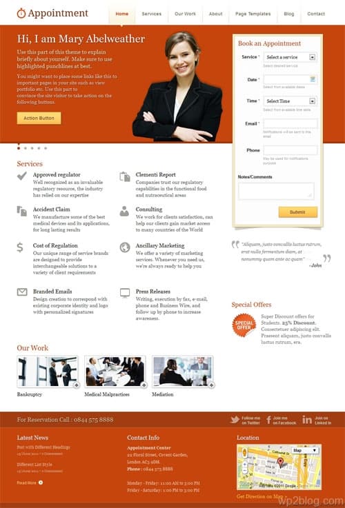 Appointment Premium WordPress Theme