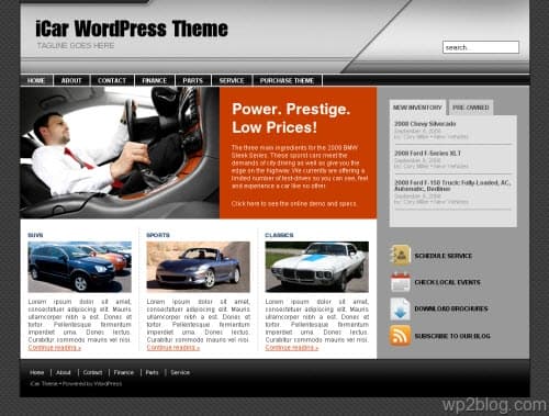 iCar WordPress Theme