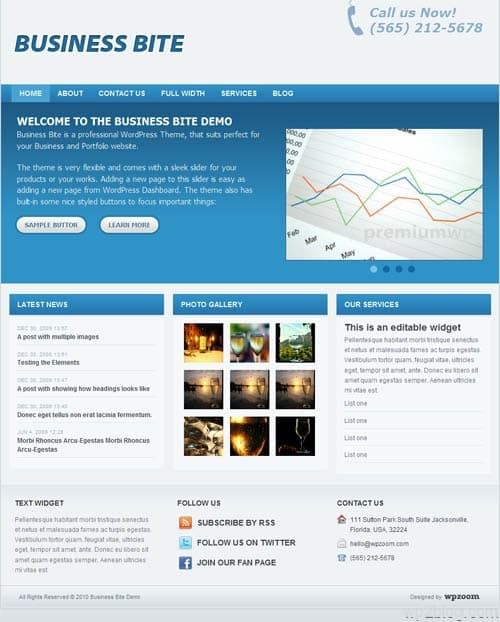 Business Bite Premium WordPress Theme