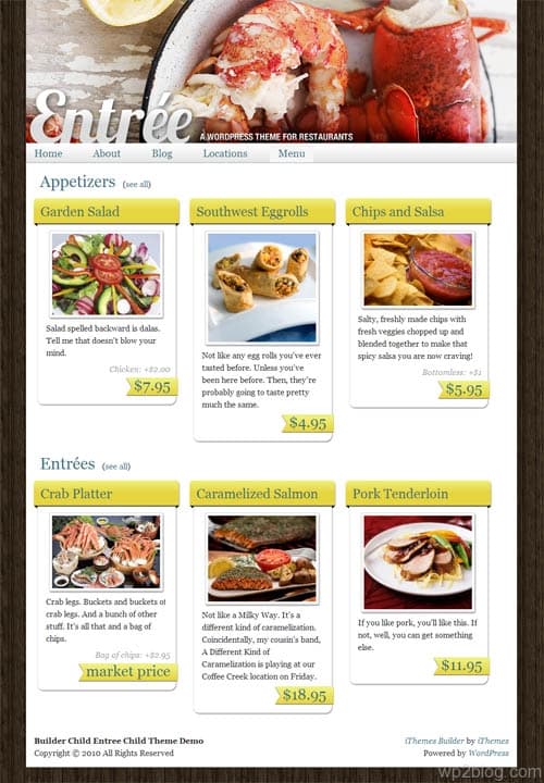 entree wordpress theme