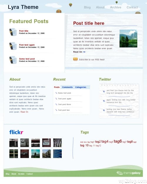 Lyra WordPress Theme