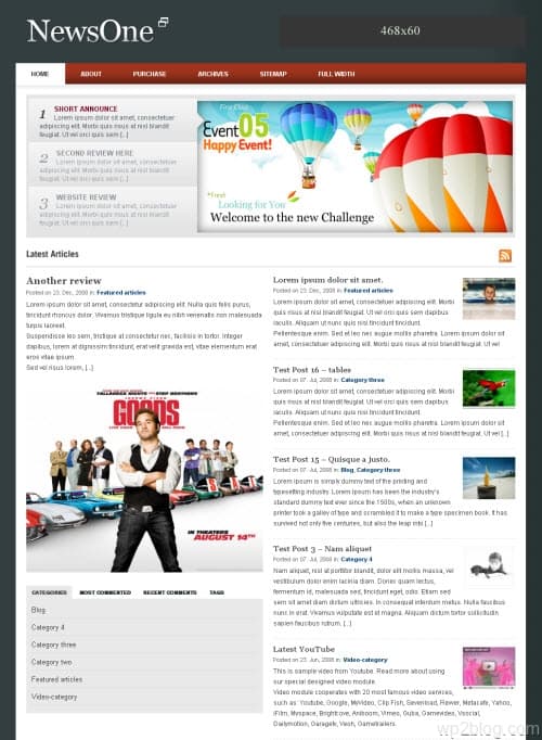 NewsOne WordPress Theme