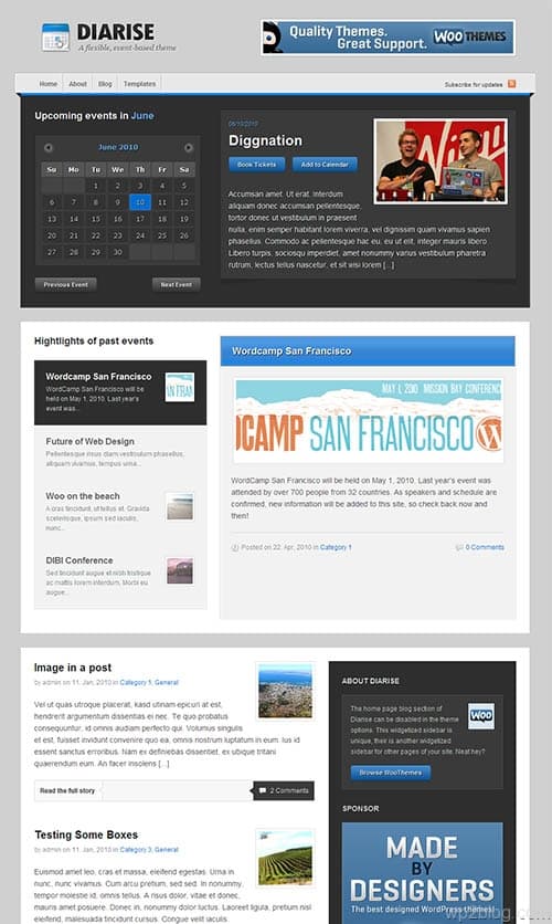 Diarise WordPress Theme