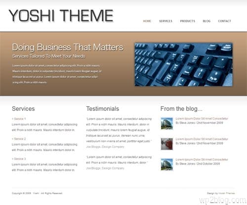 yoshi wordpress theme