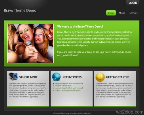 bravo business wordpress theme