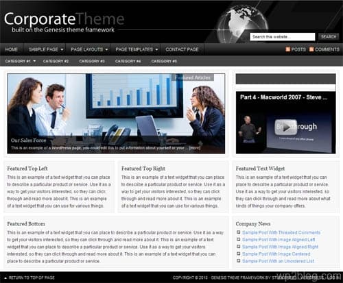 Corporate Premium WordPress Child Theme