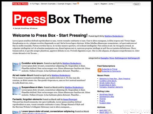press box wordpress theme