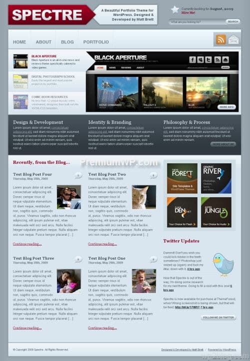 spectre wordpress theme