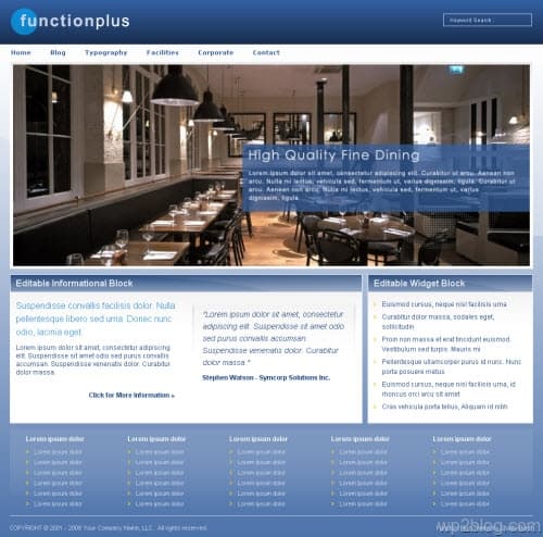 function plus wordpress theme