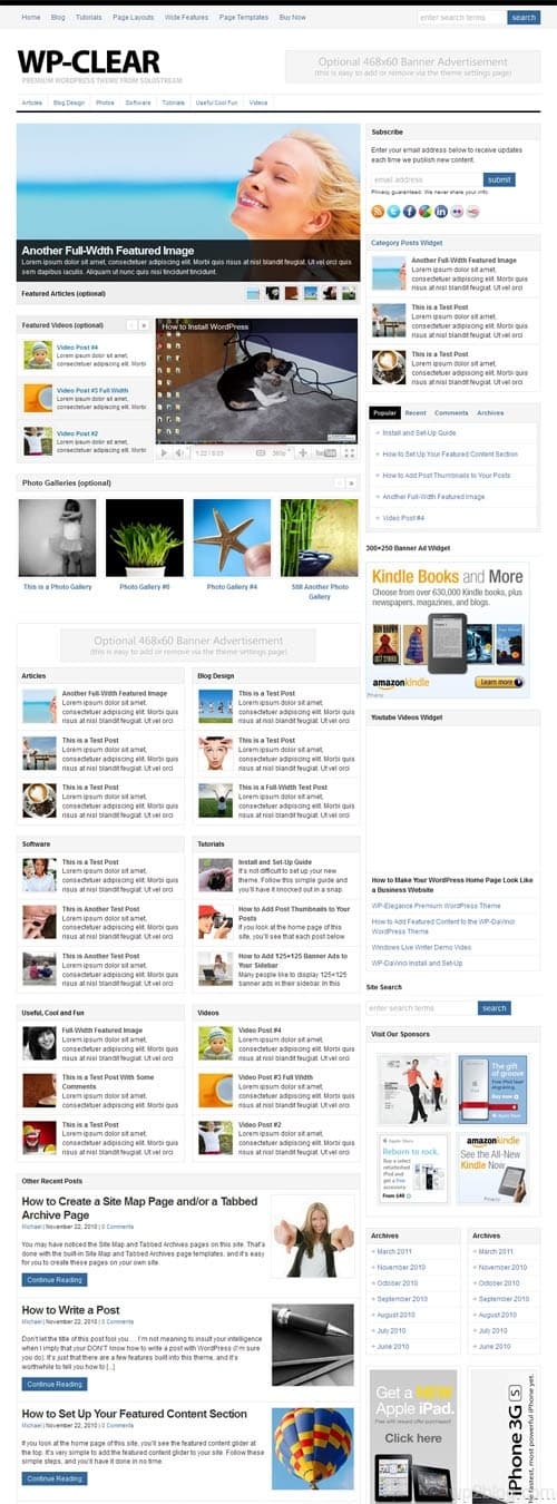 wp clear magazine wordpress theme