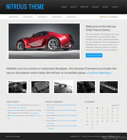 Nitrous Premium WordPress Theme