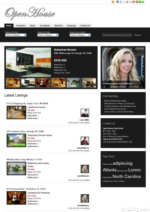 open house wordpress theme