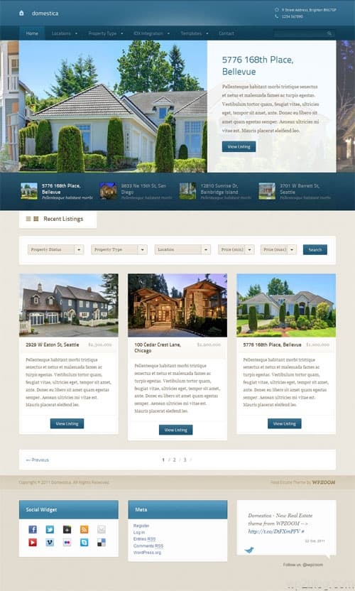 Domestica Real Estate WordPress Theme