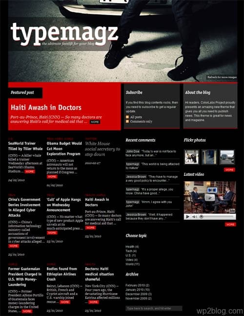 TypeMagz Premium WordPress Theme