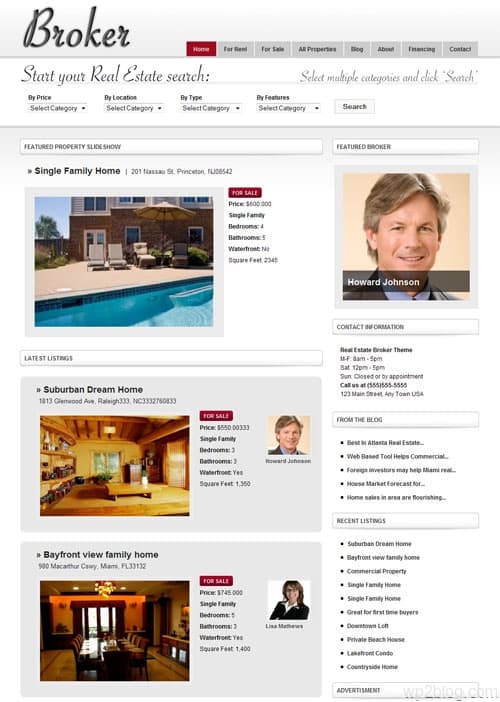 broker wordpress theme