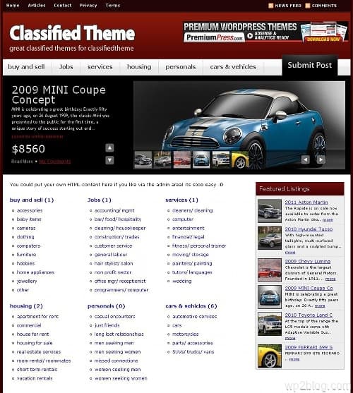 classifieds wordpress theme