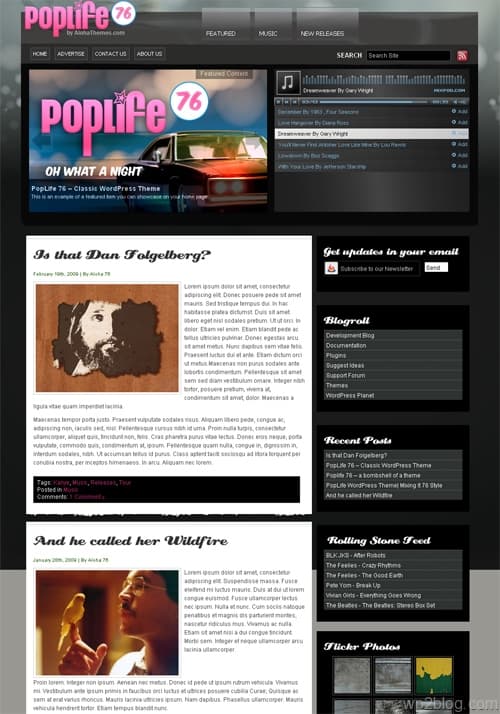 PopLife76 Premium WordPress Theme