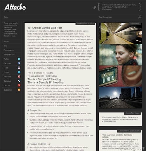 attache wordpress theme