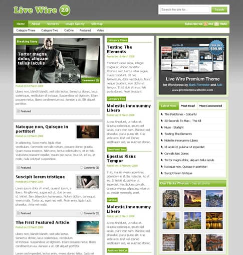 Live wire 2.0 theme