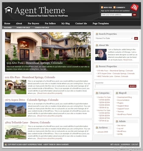 revolution agent wordpress theme