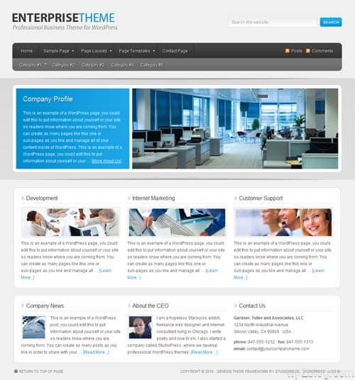 Enterprise Premium WordPress Theme