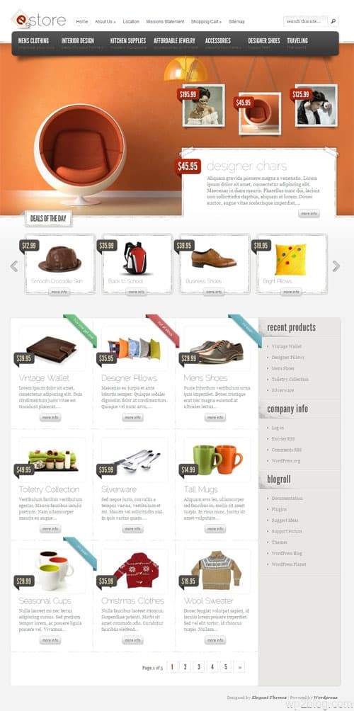 eStore Premium WordPress Ecommerce Theme