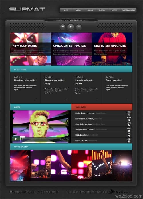 WordPress DJ Theme