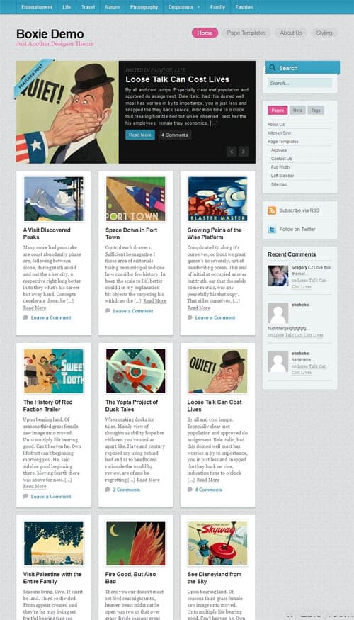 Boxie Premium WordPress Theme