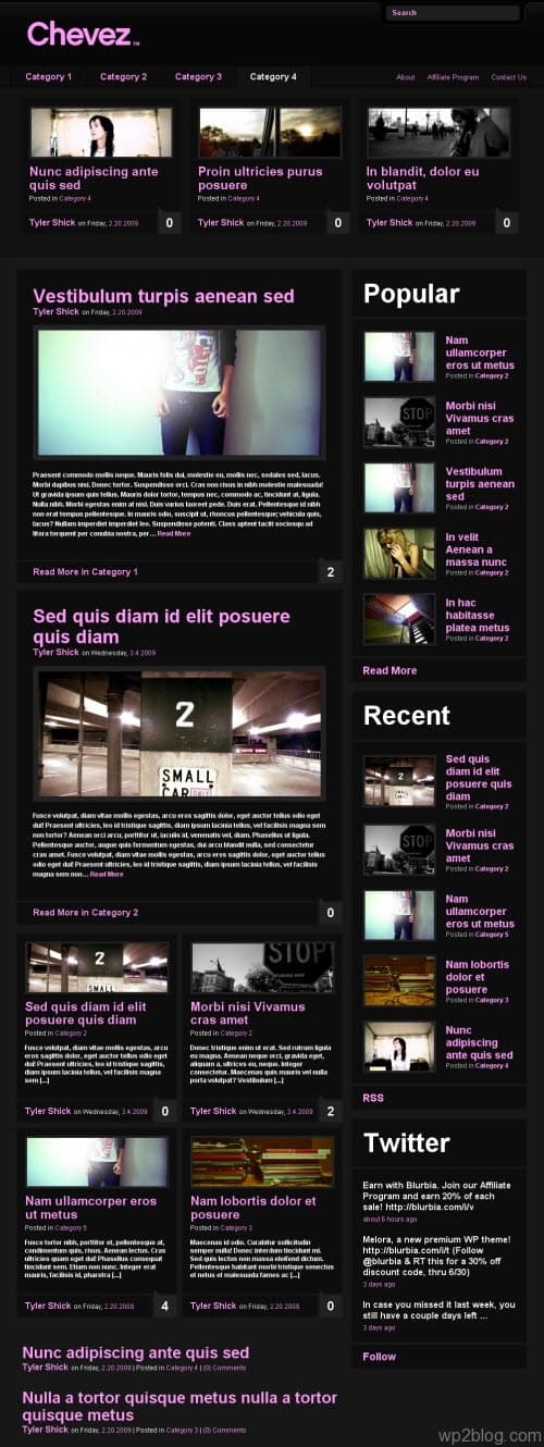 chevez wordpress theme