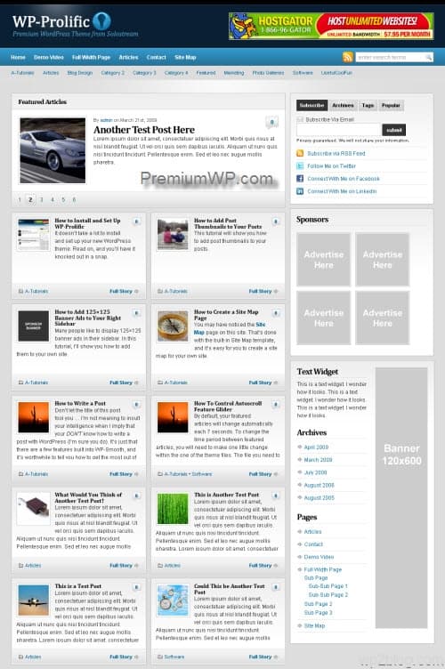 wp-prolific wordpress theme