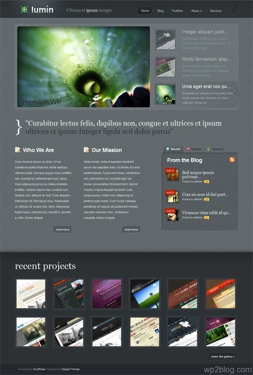 lumin wordpress theme