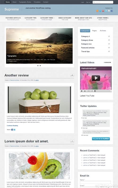 Supreme Premium WordPress Theme