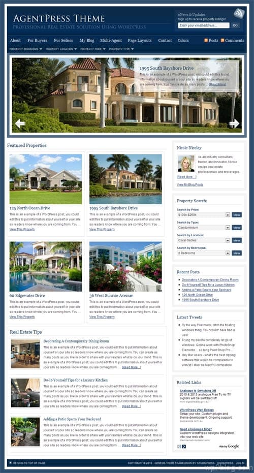 agentpress wordpress theme