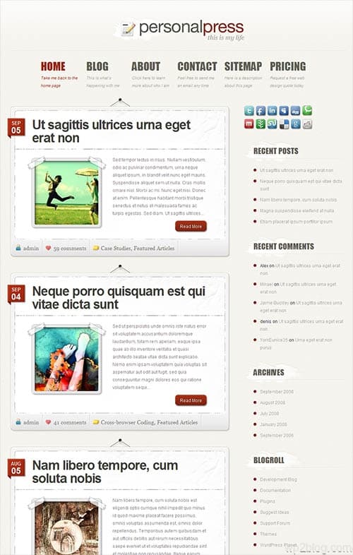 personal press wordpress theme