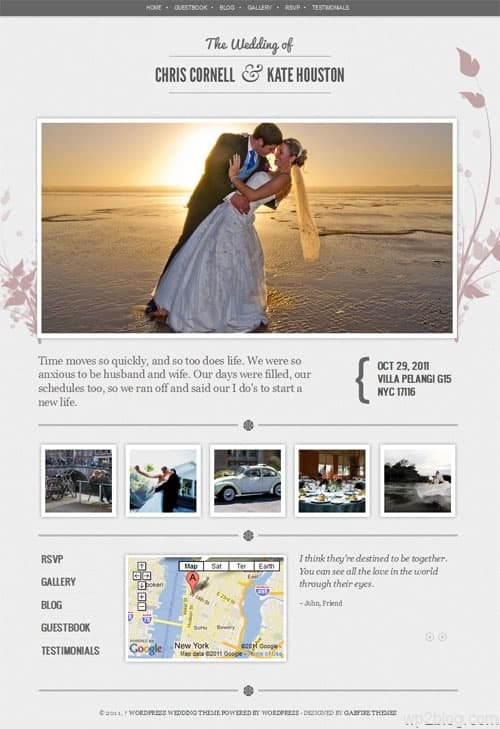 Premium WordPress Wedding Theme